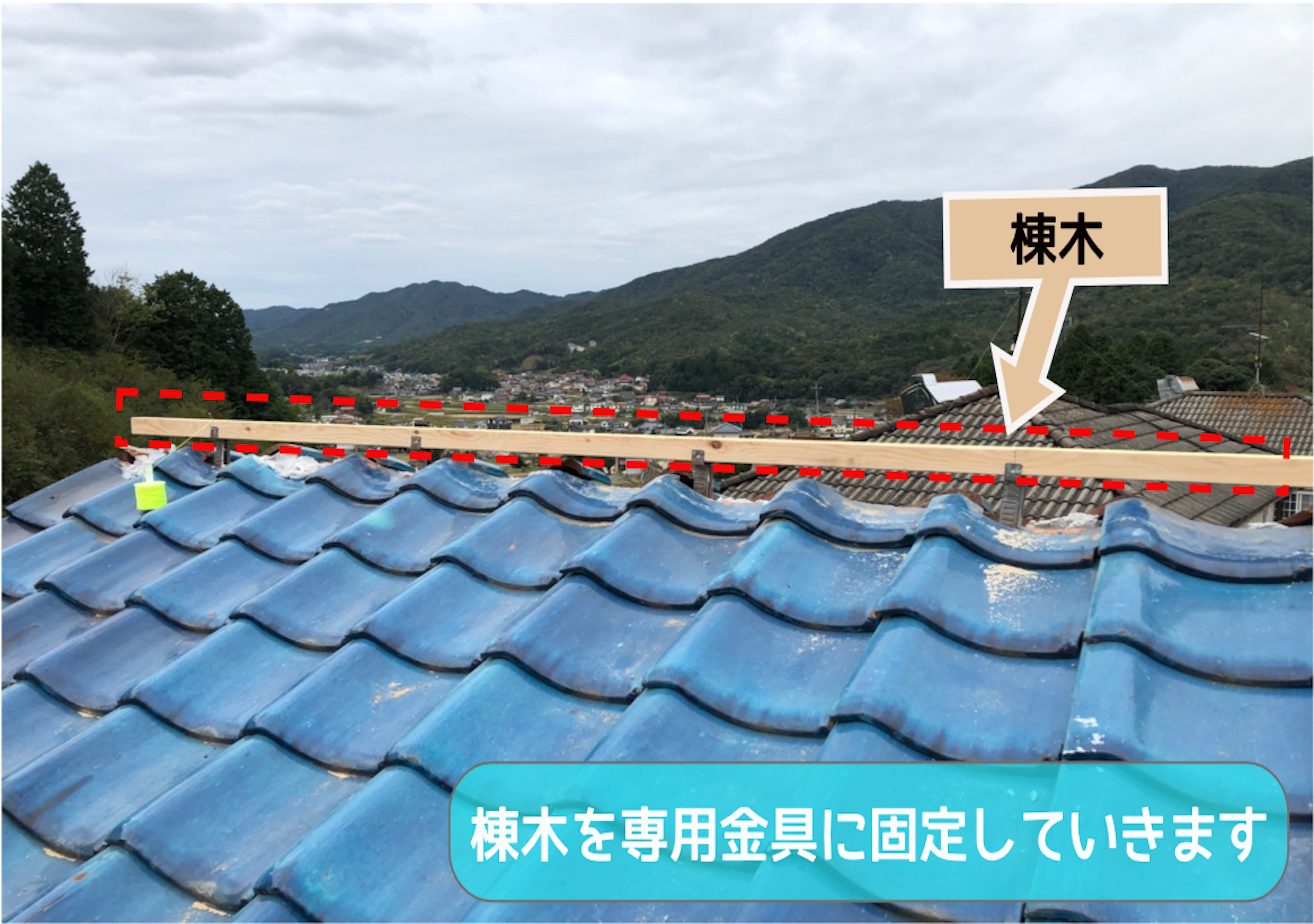 強力棟　棟木セット